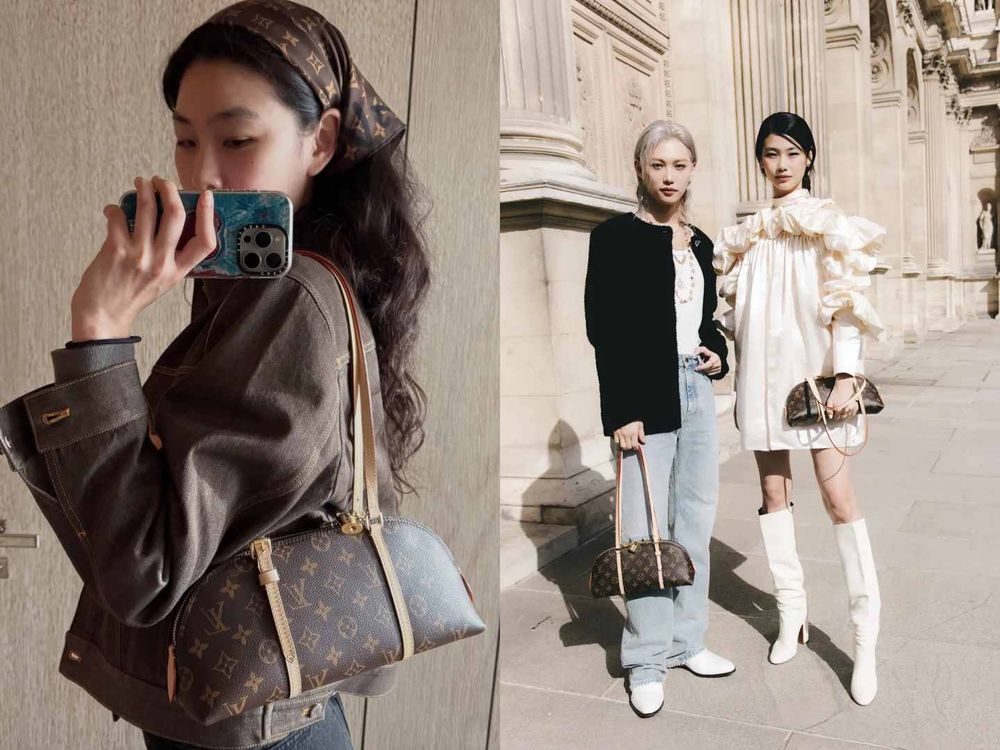 LV新爆款「老花肩背包」連男生都愛！Felix巴黎大秀緊抱不放、今年預算就留給它！-4