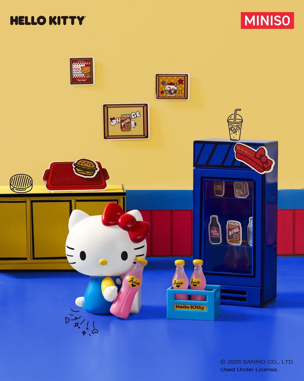 Hello Kitty復古餐館公仔盲盒來了！超可愛「凱蒂貓漢堡、飲料機Kitty」每隻都想帶回家！-5