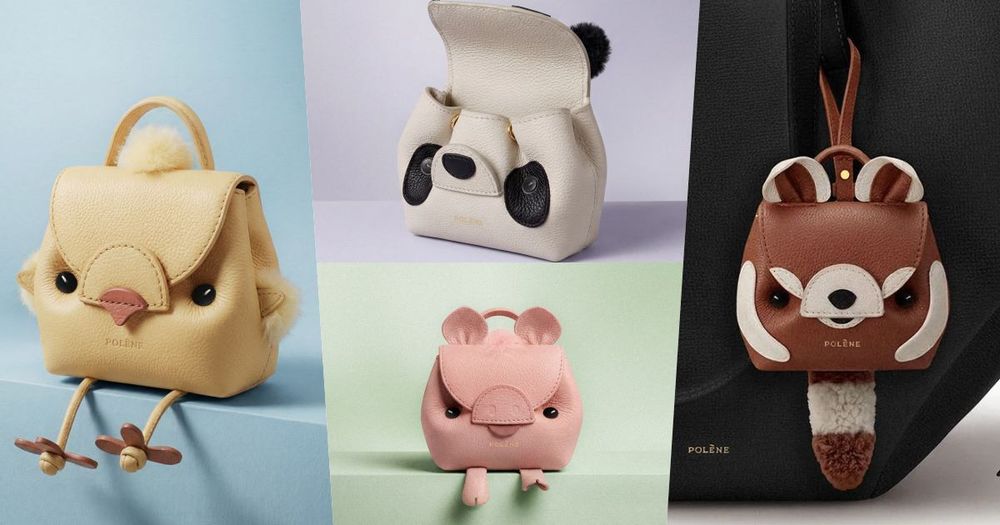Polène經典包有分身了！「氣噗噗小雞、呆呆小豬」掛飾可愛到姨母笑！四款根本要全收藏！-1