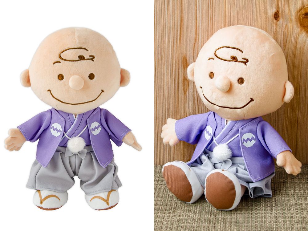 日本開賣和服系列史努比玩偶周邊！「橘和服+黃袴史努比、紫和服+灰袴查理布朗」全都可愛發瘋！-4