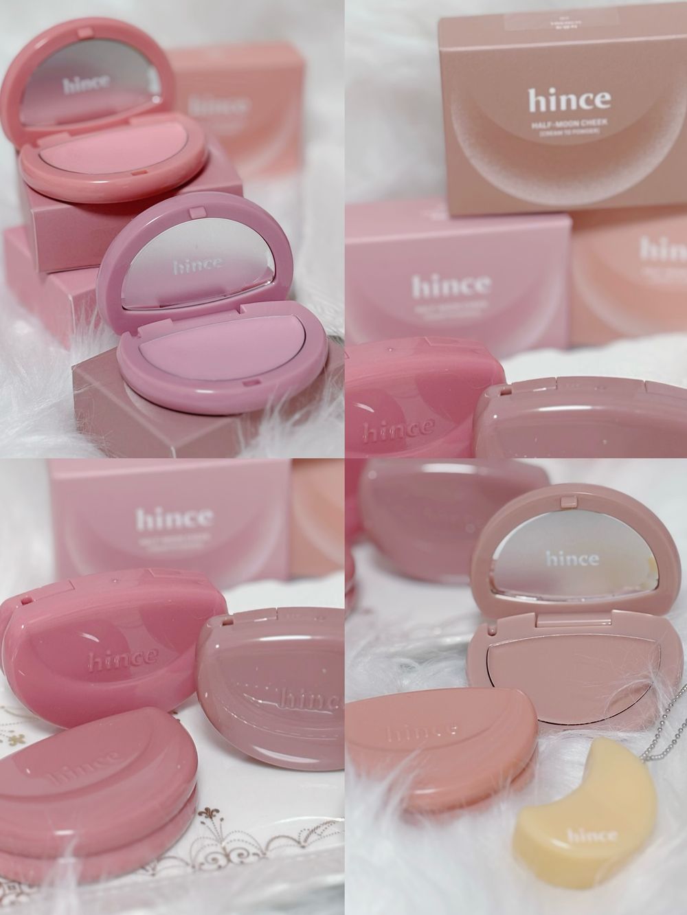 hince把半月型包包變成腮紅！全新霜轉粉質地，既融膚自然、又能柔焦磨皮，日本搶先上市秒成熱賣款！-6