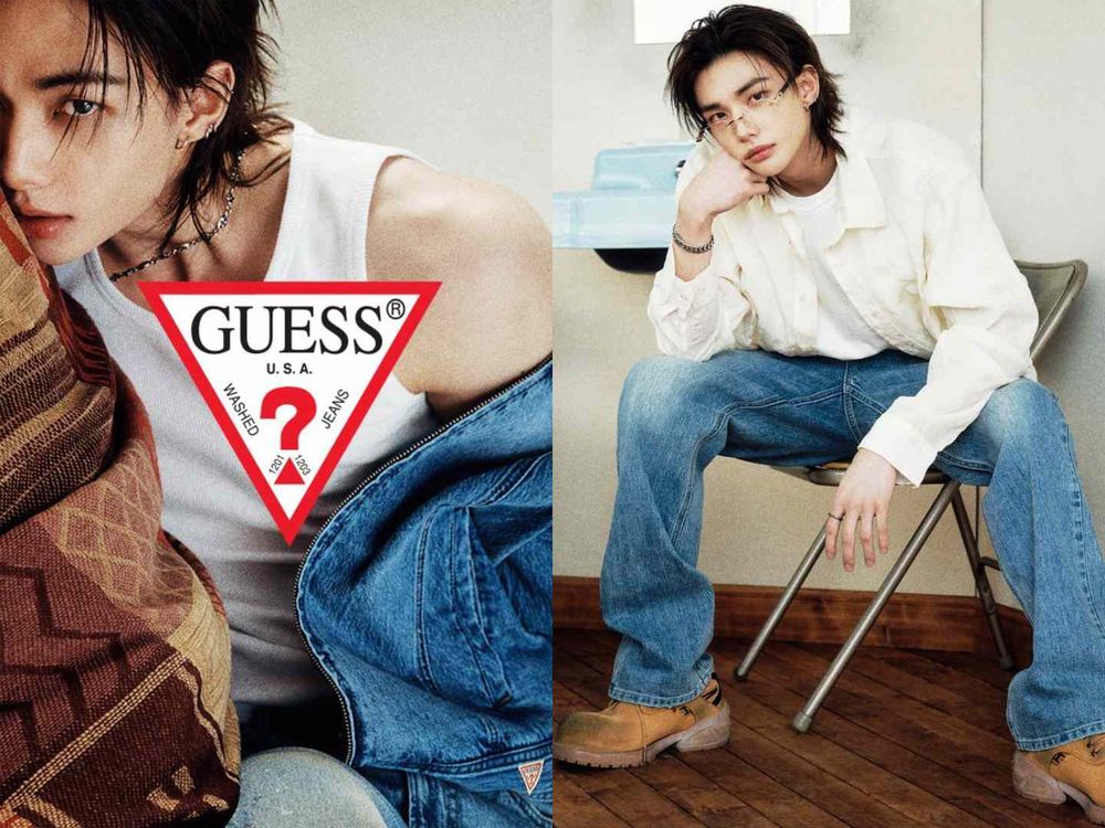 STAY們擴充圖庫！SKZ鉉辰最新「GUESS痞帥照」曝光！金絲眼鏡＋精壯臂肌太犯規、跪求官方推專屬雜誌！-9