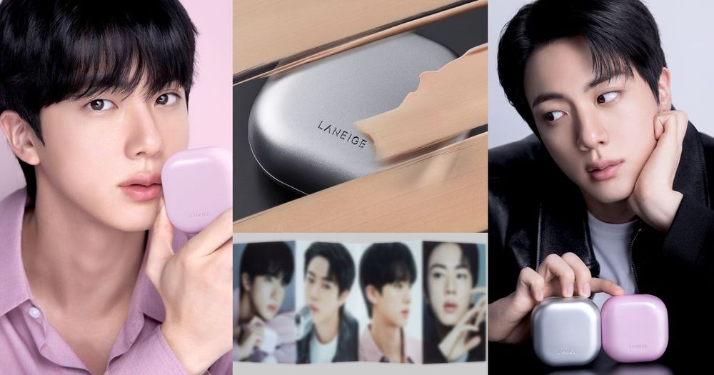 LANEIGE官宣BTS JIN回歸！NEO氣墊3.0全面升級，「柔霧銀×水光粉」雙版本登場、100H持妝直接封神！-1