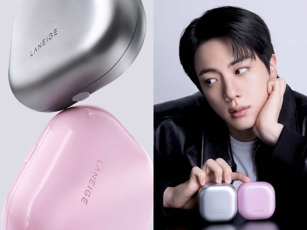 LANEIGE官宣BTS JIN回歸！NEO氣墊3.0全面升級，「柔霧銀×水光粉」雙版本登場、100H持妝直接封神！-4