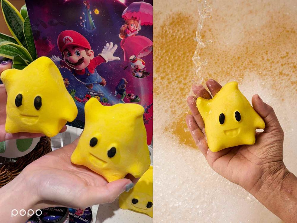 LUSH聯名《超級瑪利歐銀河電影版》可愛失控！耀西蛋藏驚喜、奇可果凍會晃、碧姬公主王冠皂＋問號方塊必收！-14