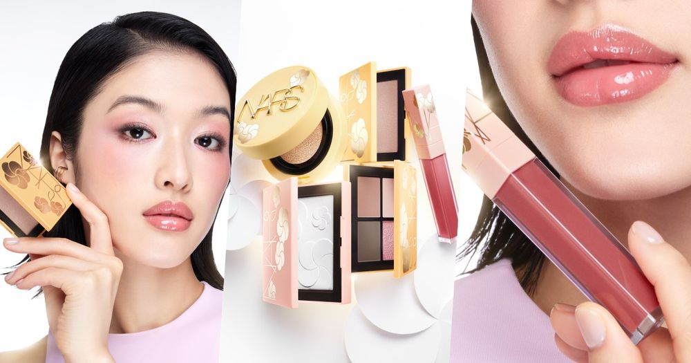 NARS春夏限定「2026妝點花漾系列」帶來桃花運！小光圈氣墊、小白餅換上奢華粉金外殼＋花卉剪影，嫩唇露新色美出天際！-1
