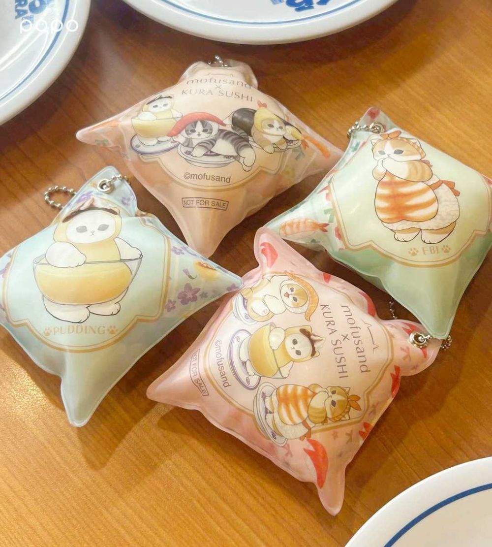 藏壽司最新扭蛋是貓福珊迪！超可愛「鮪魚壽司喵吊飾、鯊魚喵」全都想收集，滿額再送Q翻資料夾！-9