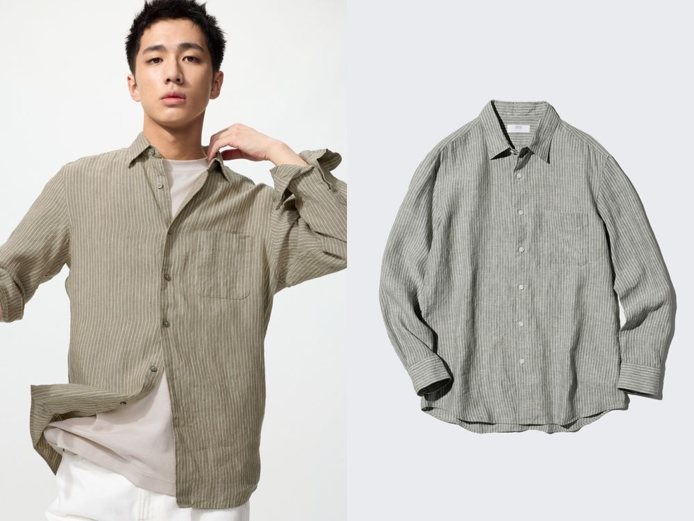 天氣變熱的救星！UNIQLO每年都賣爆「空氣亞麻襯衫」回來了！U系列套裝日本搶翻！-3