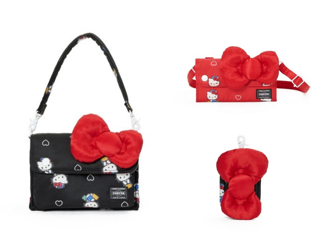 真的要搶！日牌PORTER STAND聯名Hello Kitty！「搬運工貓貓」吊飾、澎澎包可愛到一秒掏出錢包！-5
