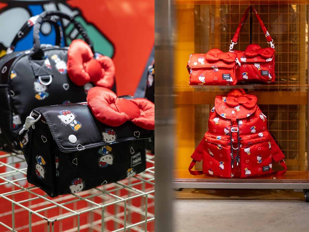 真的要搶！日牌PORTER STAND聯名Hello Kitty！「搬運工貓貓」吊飾、澎澎包可愛到一秒掏出錢包！-4