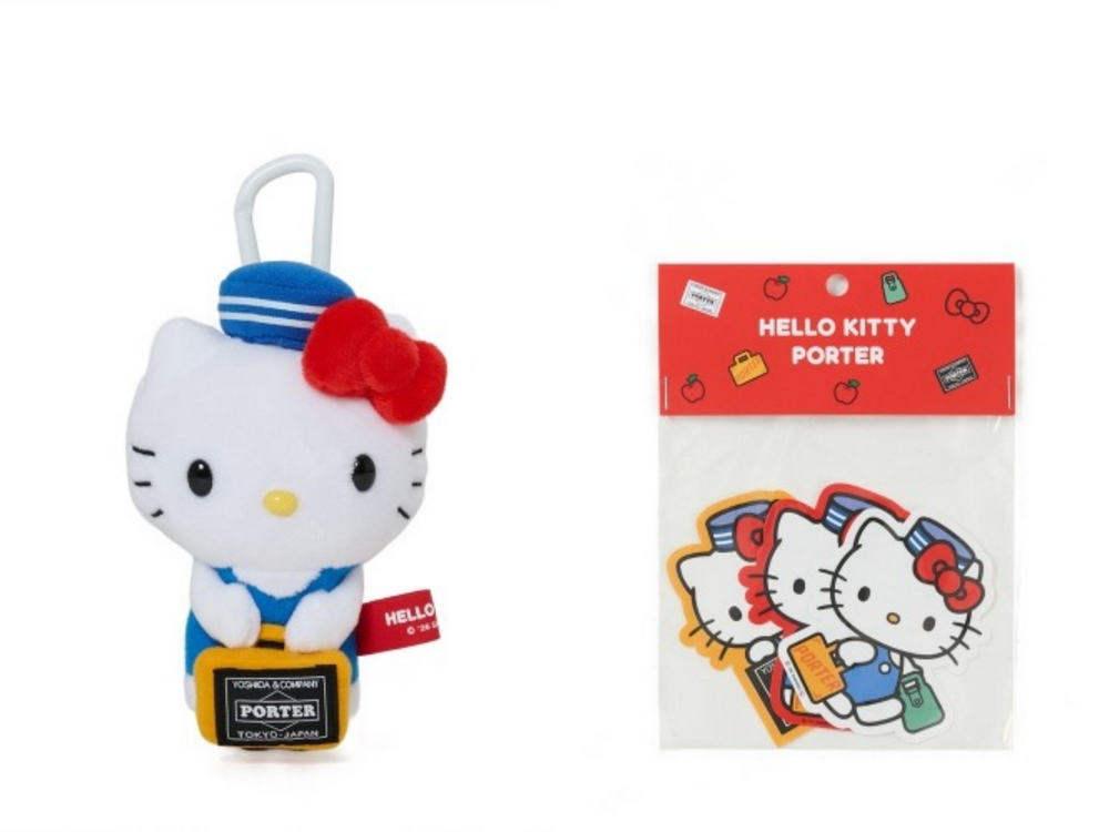 真的要搶！日牌PORTER STAND聯名Hello Kitty！「搬運工貓貓」吊飾、澎澎包可愛到一秒掏出錢包！-8