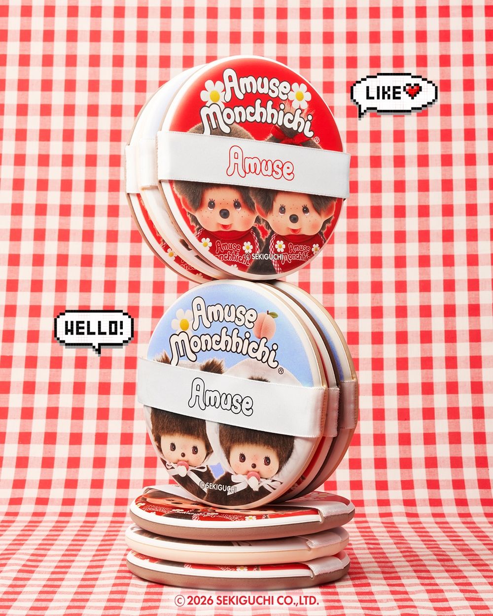 張員瑛同款直接照抄！AMUSE×蒙奇奇爆紅聯名洗版全韓網，果凍嘟唇、陶瓷肌＋巨型粉撲太欠收！-2