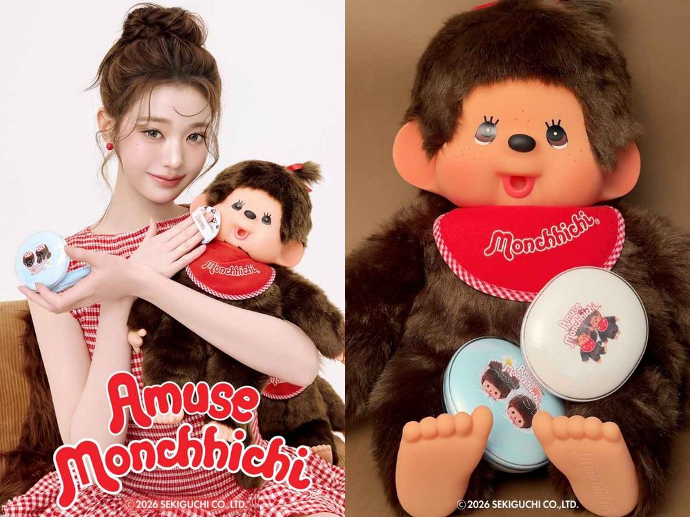 張員瑛同款直接照抄！AMUSE×蒙奇奇爆紅聯名洗版全韓網，果凍嘟唇、陶瓷肌＋巨型粉撲太欠收！-12