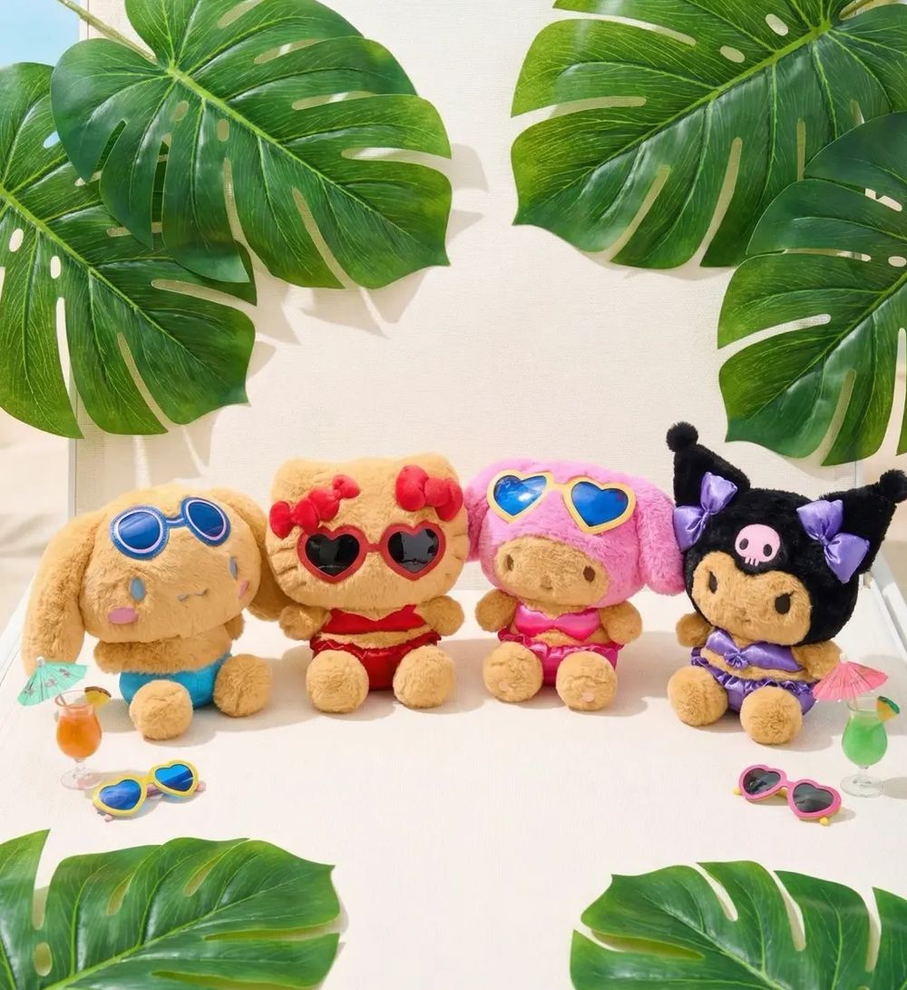 泰國開賣「曬黑三麗鷗」周邊！超可愛「焦糖布丁狗、比基尼Hello Kitty」玩偶吊飾全都想買！-11