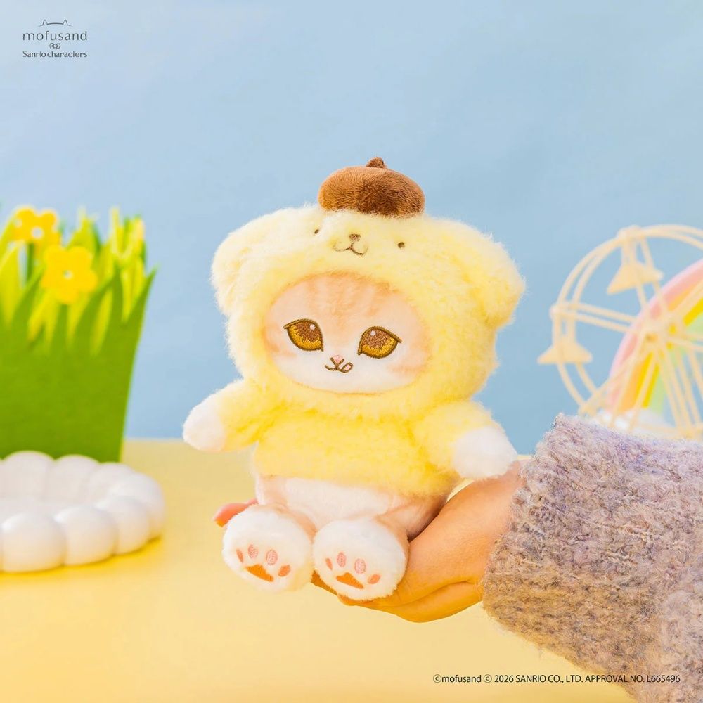 史上最夢幻聯名！貓福珊迪×三麗鷗「Hello Kitty虎斑喵絨毛吊飾、布丁狗貓貓收納包」全都太想買！-8