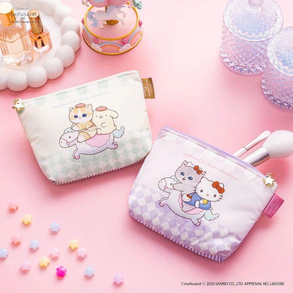 史上最夢幻聯名！貓福珊迪×三麗鷗「Hello Kitty虎斑喵絨毛吊飾、布丁狗貓貓收納包」全都太想買！-11