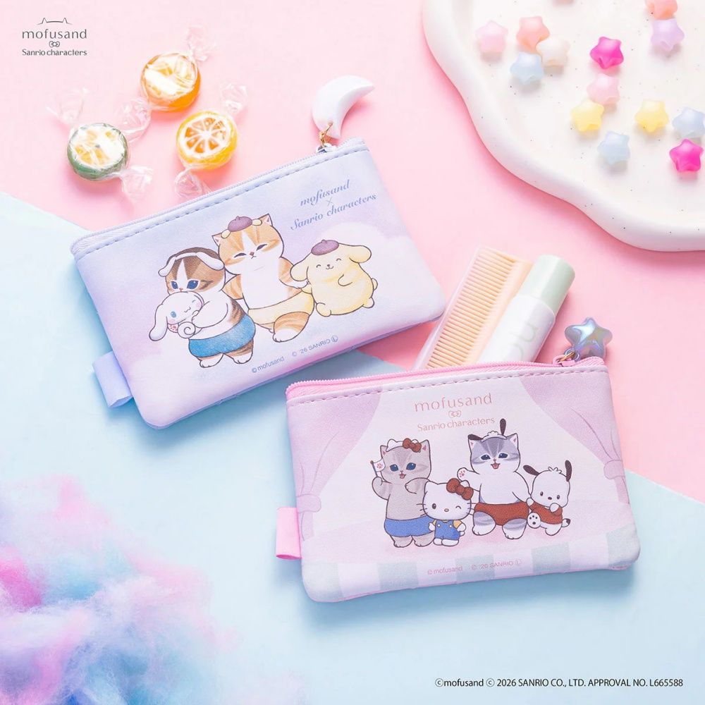 史上最夢幻聯名！貓福珊迪×三麗鷗「Hello Kitty虎斑喵絨毛吊飾、布丁狗貓貓收納包」全都太想買！-12