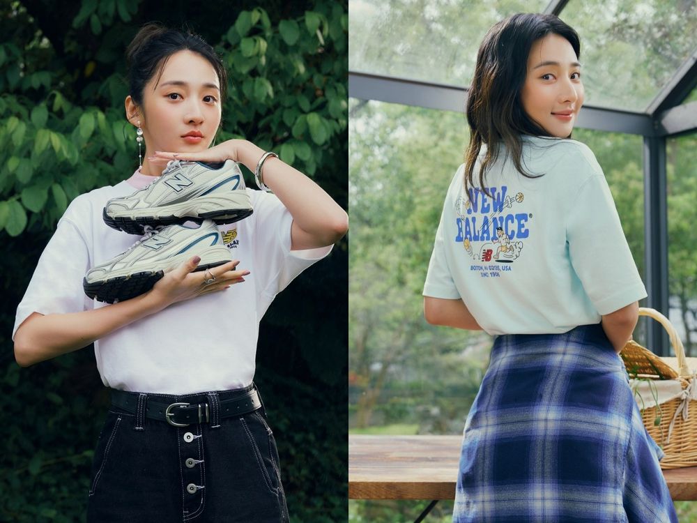IU、張員瑛聯手拍NB廣告？！每年都期待「NB BOY系列」來了！兩雙女神同款球鞋穿起來腿超細！-2