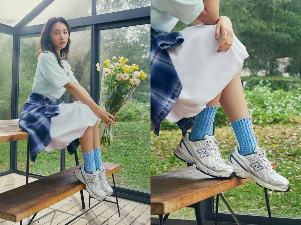 IU、張員瑛聯手拍NB廣告？！每年都期待「NB BOY系列」來了！兩雙女神同款球鞋穿起來腿超細！-10
