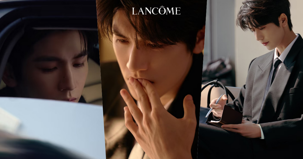 張凌赫蘭蔻拍攝花絮流出、直接帥到癲狂！高級臉暴擊「側臉線條＋乾淨膚況」根本自帶濾鏡，快截圖當桌布！-1