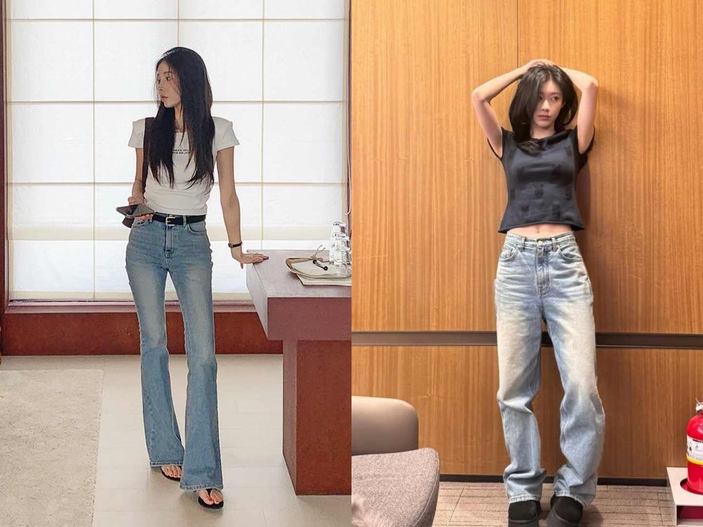 拿出筆記照抄！韓妞「夏天牛仔褲」寶藏穿法！緊身款回歸時尚圈、整身丹寧是今年關鍵字？！-10