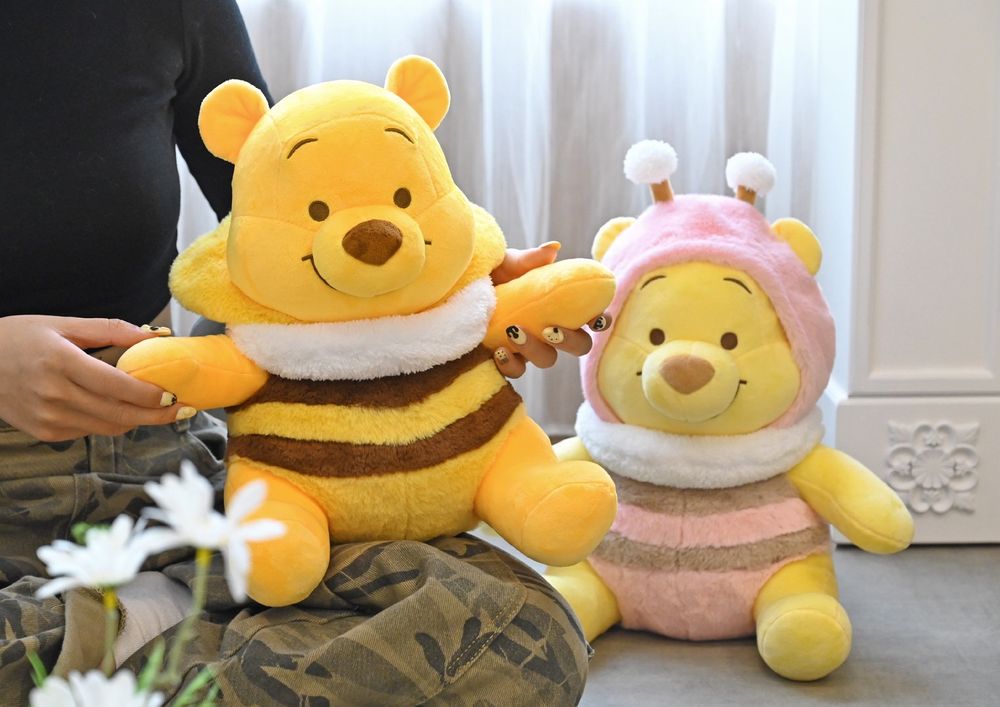 可愛發瘋！7-11開賣超萌「蜜蜂小熊維尼絨毛玩偶」、圓滾滾蜜蜂肚肚+小觸角造型不買會後悔！-5