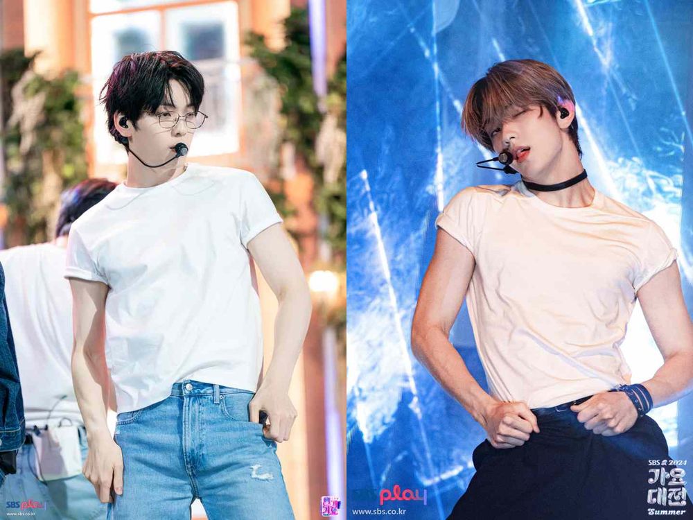 隨便穿就好看？5位最適合穿「白TEE」天花板男神！張凌赫比例太逆天、TXT秀彬簡直性感尤物！-10