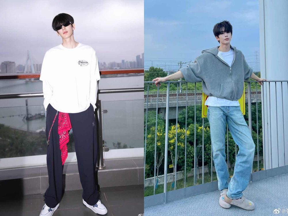 隨便穿就好看？5位最適合穿「白TEE」天花板男神！張凌赫比例太逆天、TXT秀彬簡直性感尤物！-3