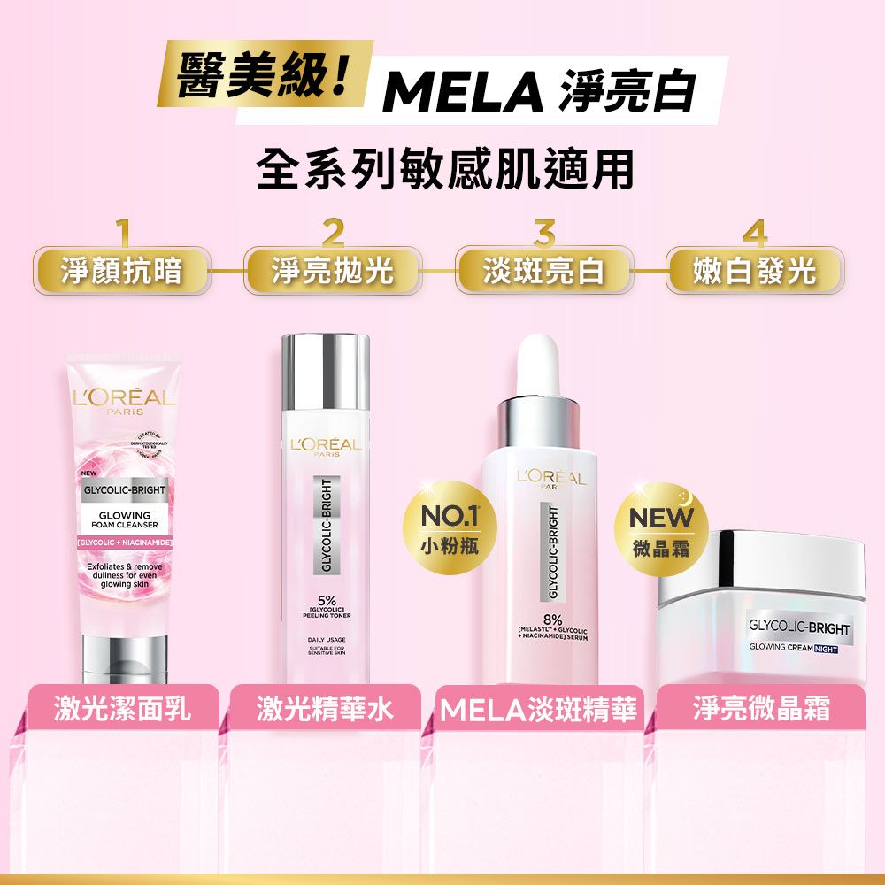 小S華麗回歸、揭曉「發光肌」關鍵！巴黎萊雅打造開架最強美白公式「淨亮小粉瓶＋微晶霜」，七天養出淨透燈泡肌！-5