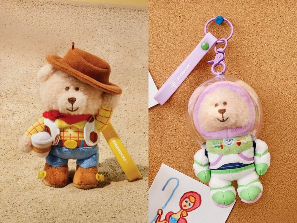 星巴克跟《玩具總動員5》聯名了！萌翻「胡迪小熊吊飾、三眼怪冷水杯、彈簧狗麥片碗」這天開賣！-13