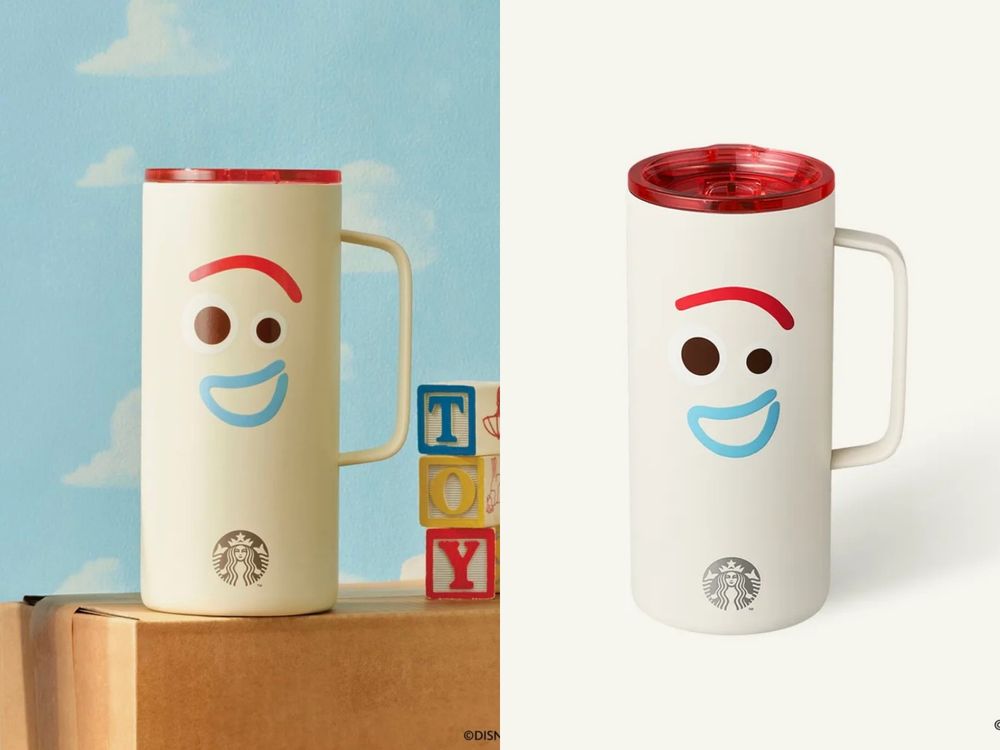星巴克跟《玩具總動員5》聯名了！萌翻「胡迪小熊吊飾、三眼怪冷水杯、彈簧狗麥片碗」這天開賣！-17