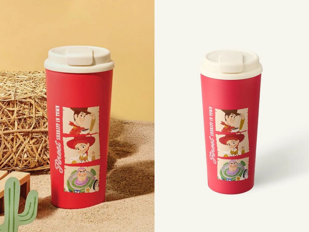 星巴克跟《玩具總動員5》聯名了！萌翻「胡迪小熊吊飾、三眼怪冷水杯、彈簧狗麥片碗」這天開賣！-18
