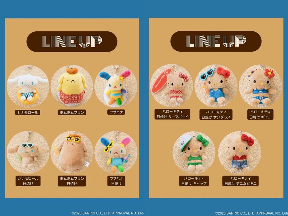 破產預警！LOWRYS FARM三麗鷗太狠！一口氣推30款娃娃吊飾、泳裝＋曬黑造型...這波一定要跟到！-5