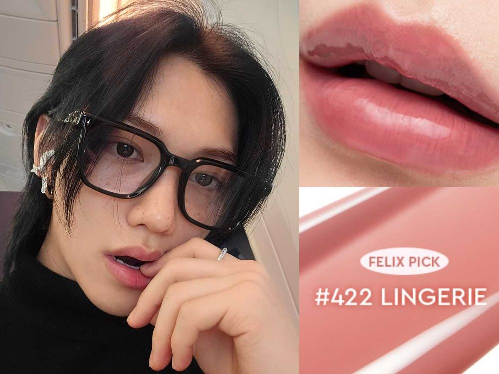 Felix代言唇妝直接封神！冷感厭世臉＋果凍裸唇太犯規，同款色號全網問爆！-9