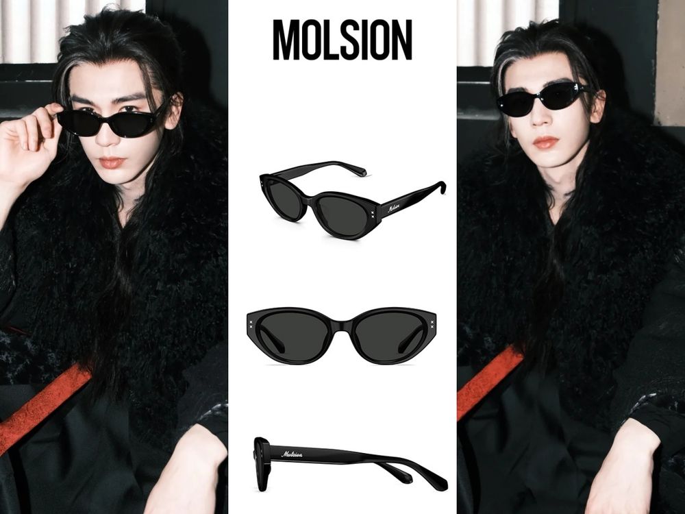 想跟侯爺戴同款！張凌赫代言MOLSION墨鏡眼鏡型號一次看！斯文男友、霸總款心臟狂跳！-2