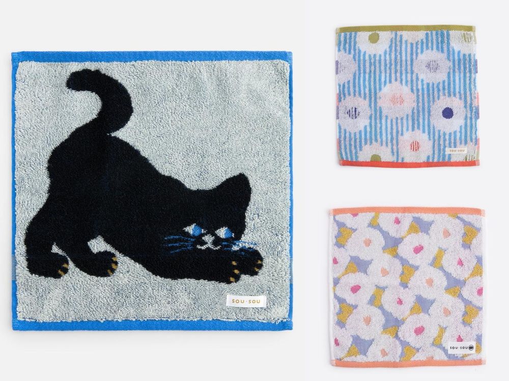 HOLA開賣SOU・SOU聯名家居小物！超可愛「涼感小花抱枕」太適合春夏、黑貓小毛巾連日妞都想買！-7