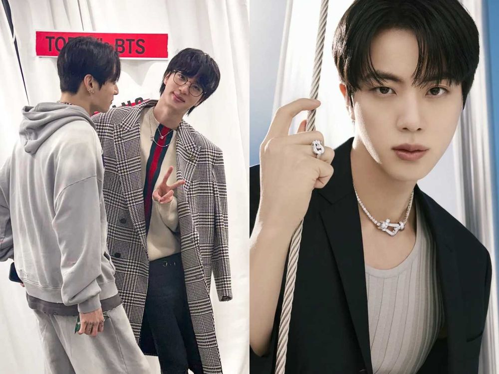 BTS最強門面Jin演唱會行頭超狂！FRED大尺寸「滿鑽項鍊」閃爆全場！他私服也愛這系列？-6