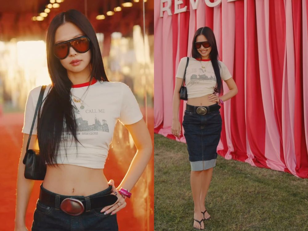 Jennie、Lisa音樂節Coachella穿搭超好看！金珍妮戴的「字母項鍊」竟然找到了！台灣也有賣！-6