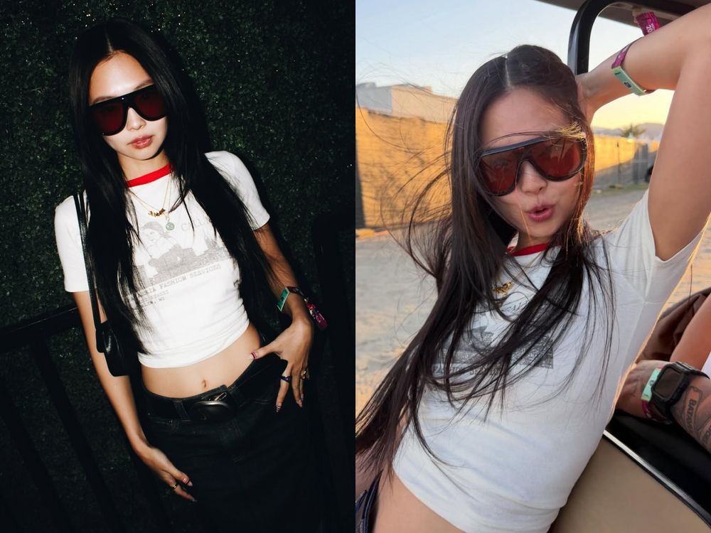 Jennie、Lisa音樂節Coachella穿搭超好看！金珍妮戴的「字母項鍊」竟然找到了！台灣也有賣！-5