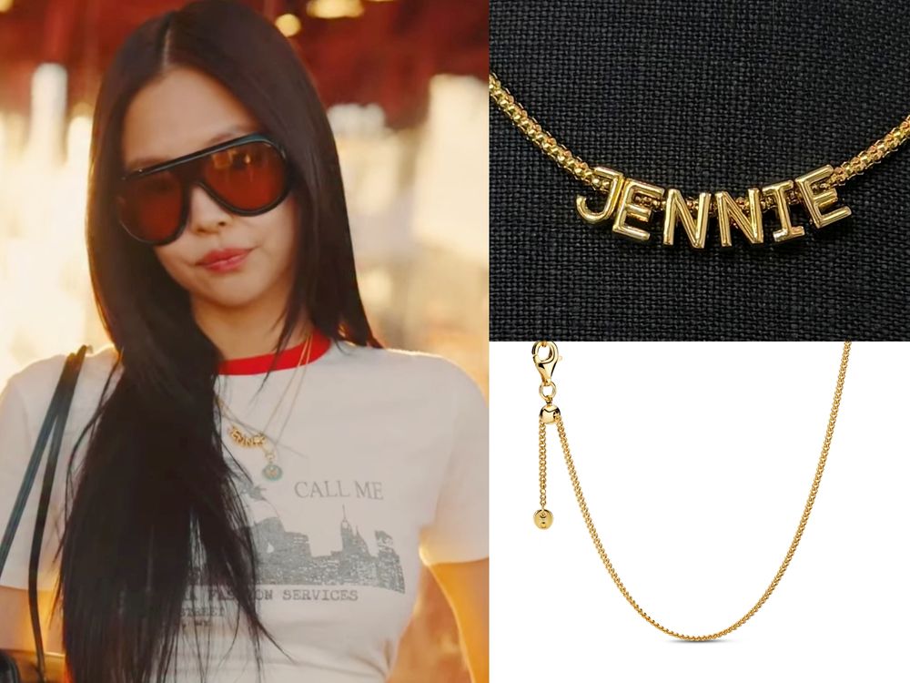 Jennie、Lisa音樂節Coachella穿搭超好看！金珍妮戴的「字母項鍊」竟然找到了！台灣也有賣！-7