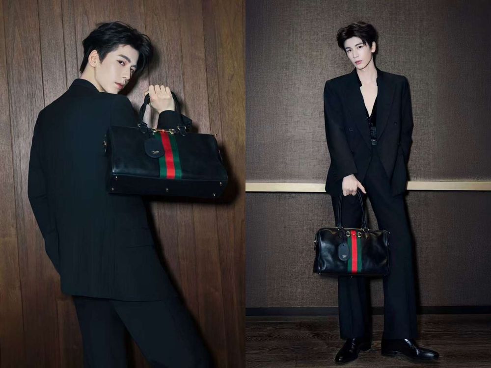 《逐玉》張凌赫、田曦薇偷偷來？新歡都揹「GUCCI爆款波士頓包」、難道是田作之赫定情物？-2