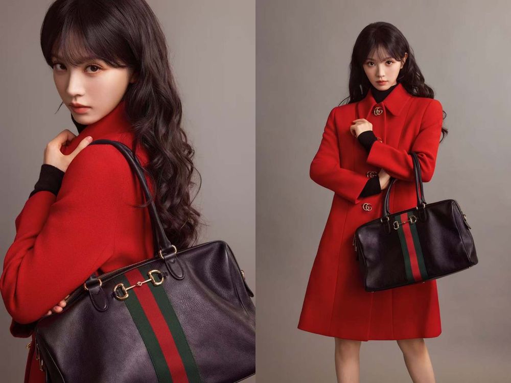 《逐玉》張凌赫、田曦薇偷偷來？新歡都揹「GUCCI爆款波士頓包」、難道是田作之赫定情物？-3