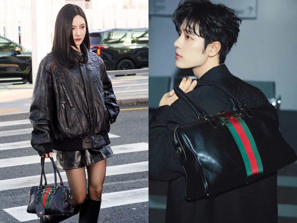 《逐玉》張凌赫、田曦薇偷偷來？新歡都揹「GUCCI爆款波士頓包」、難道是田作之赫定情物？-5