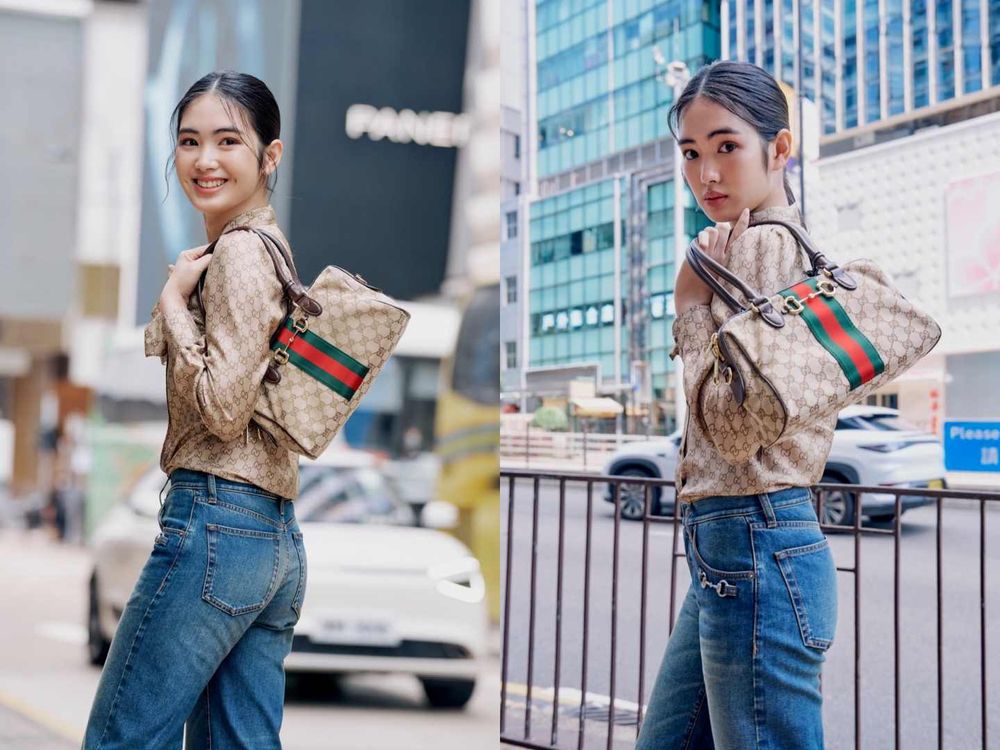 《逐玉》張凌赫、田曦薇偷偷來？新歡都揹「GUCCI爆款波士頓包」、難道是田作之赫定情物？-6