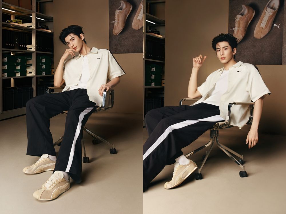 核桃瘋掉！張凌赫PUMA新廣告又帥出巔峰！痞帥感「校園男友風」以為在拍新劇～同款球鞋、襯衫台灣有賣！-3