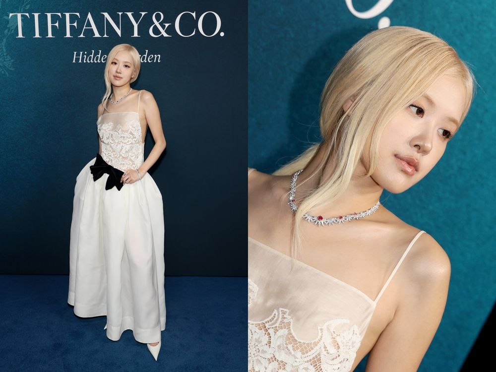 Tiffany紐約晚宴把女神們都找來了！Rosé淡裸妝美的像公主、宋雨琦高清生圖也美的像AI！-6