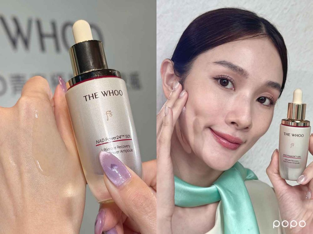 THE WHOO后獨家曝光金智媛絕美新形象！妝前保養、抗老必用「快充安瓶」，奢華加入滿滿NAD成分，肌膚緊緻又透光！-5
