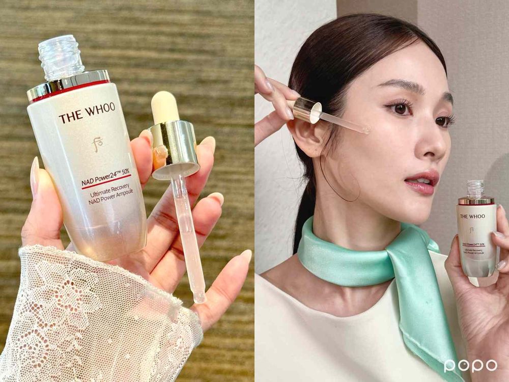 THE WHOO后獨家曝光金智媛絕美新形象！妝前保養、抗老必用「快充安瓶」，奢華加入滿滿NAD成分，肌膚緊緻又透光！-4