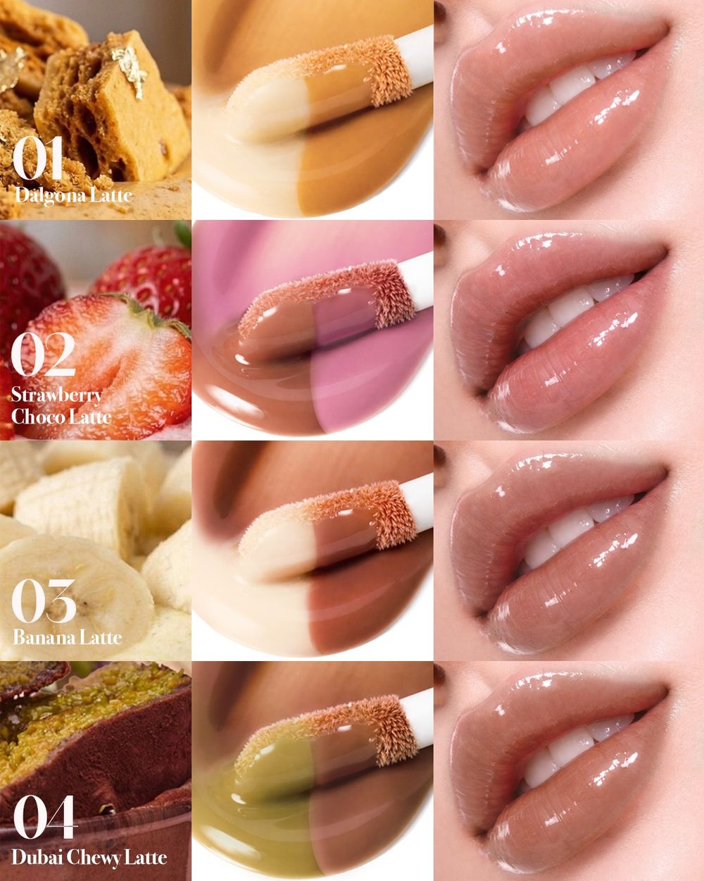 韓女默默風靡「杜拜巧克力拿鐵唇蜜」！開心果綠x咖啡雙層設計，居然是知性復古暖棕，一抹撫平唇紋，號稱雙唇專用的冰咖啡！-11