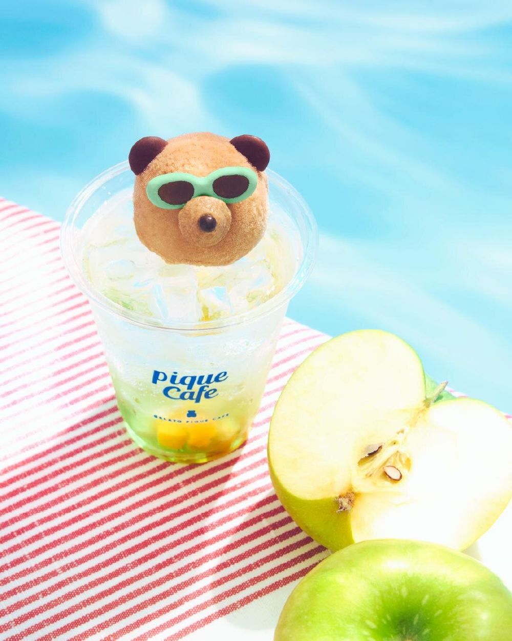 要去日本的快看！Gelato Pique Cafe最新「墨鏡熊熊可麗餅、熊熊百香果氣泡飲」萌到捨不得開動！-3